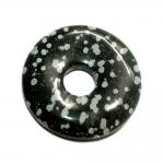 Schneeflocken Obsidian 1 Donut ca.40 mm 13 g. 
