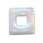 Glas Opal 1 Donut Square ca.35 mm Durchmesser 8 g. 