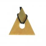 Jaspiszitrone 1 Dreieck  Kantenlänge ca. 40 mm 