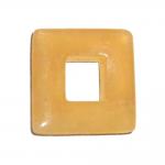 Calcit Orange 1 Donut Square ca.28 mm 