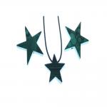 Malachit 1 kleiner Stern mit Seitenloch ca. 2.4 bis 3,4 cm 