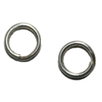 Ringe in Silber Farbton glänzend 2 Stück für PVC Schlauch 3 mm  0.24 g. 