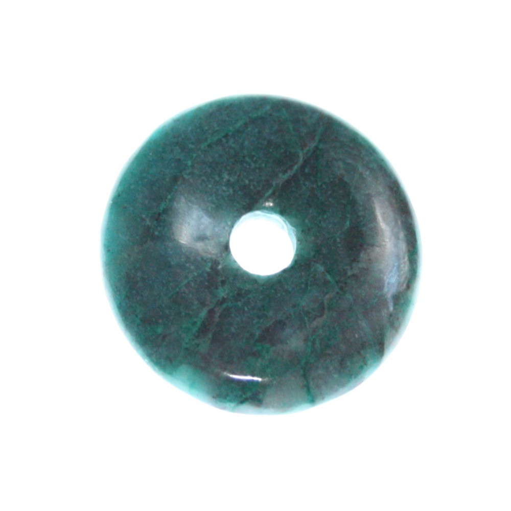 China Jade 1 Donut Square ca.28 mm``Mineralien Stein Schmuck Fossilien Schön