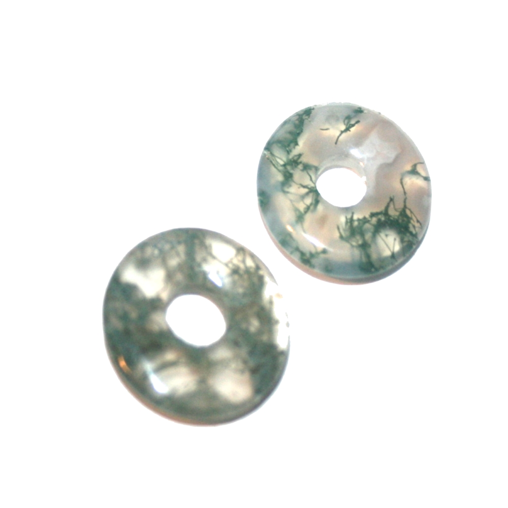 China Jade 1 Donut Square ca.28 mm``Mineralien Stein Schmuck Fossilien Schön
